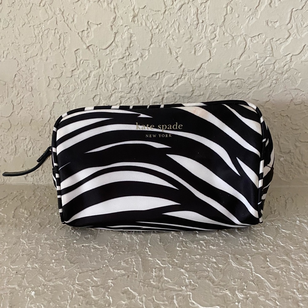 Kate Spade Zebra Cosmetic Bag